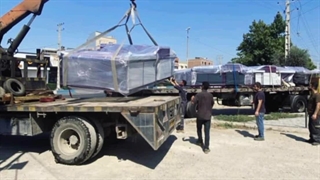 بارگیری دستگاه شستشو شیشه برند معتبر کارا