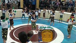 میل گیری نونهالان ابالفضل نوروزی زورخانه حیدریه امیرالمؤمنین علیه السلام کرمانشاه