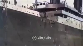 کلیپی قدیمی از کشتی تایتانیک