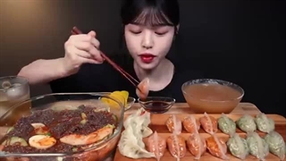 Naengmyeon Spicy Cold Noodles Mukbang Asmr