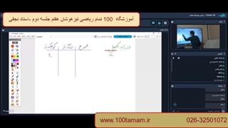 جلسه دوم ریاضی پیشرفته هفتم
