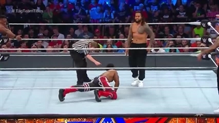 مسابقه تیمی The New Day vs The Usos در رویداد Summerslam 2017 سر کمربند WWE smackdown tag team champions