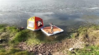 SİSLE KAPLI GÖLÜN ORTASINDA ÜRPERTİCİ KAMP