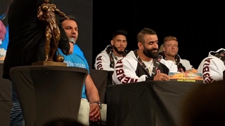 صحبت های جنجالی هادی چوپان در کنفرانس خبری مستر المپیا 2023