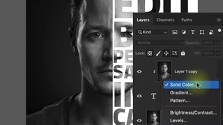 آموزش تایپوگرافی روی صورت در فتوشاپ