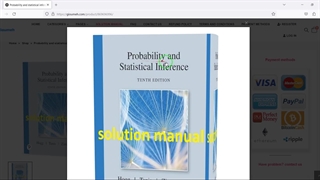 Probability and statistical inference Hogg 10th edition solution manual pdf