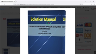Solution to Engineering Problems Using Finite Element Methods book