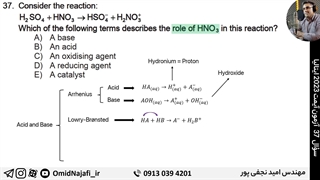 پاسخ سوال 37 آزمون آیمت IMAT ایتالیا 2023 / تحلیل سوال شیمی آی مت امید نجفی پور