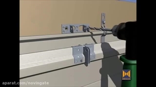 نحوه نصب کامل درب سکشنال - ایمن سازان قشم