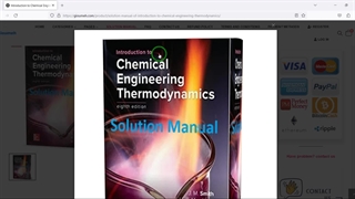 Solution Manual of Introduction to Chemical Engineering Thermodynamics 8th edition pdf