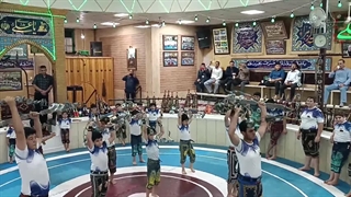 کباده کشی رهروان شهید ابراهیم هادی زورخانه حیدریه