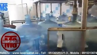 دستگاه پرکن و دربند 20 لیتری آب آشامیدنی توان صنعت / 09152000050