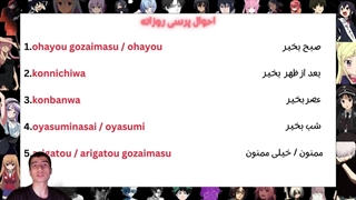 اموزش زبان ژاپنی I جلسه چهارم I جملات احوال پرسی روزانه در زبان ژاپنی