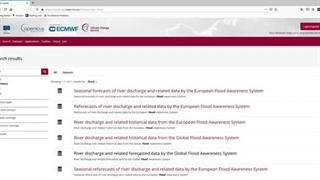 GloFAS data on Climate Data Store (CDS)