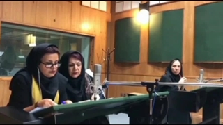 پشت صحنه دوبله کارتون . ناهید شعشعانی . شوکت حجت . نرگس فولادوند