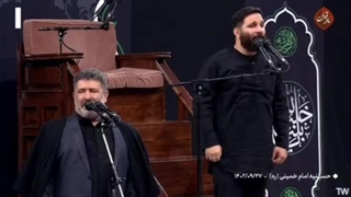 بازخوانی نوحه یاد امام و شهدا محضر رهبر انقلاب - فاطمیه 1402 - پدر و پسر حدادیان