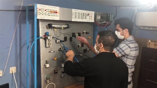 آموزش تصویری اجرای سیستم رفت و برگشت پنوماتیکی