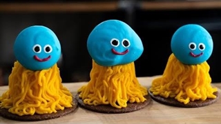 کیک کدو تنبل مونت بلان با تم هیولای جنگجوی اژدها - موج کره ای