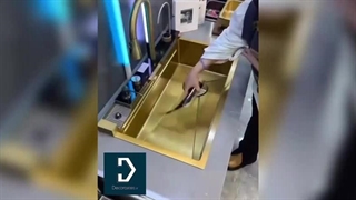 سینک آبشاری طلایی 