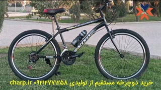 دوچرخه سایز 26 دنده کلاجدار طرح ویوا رنگ مشکی برچسب زرد