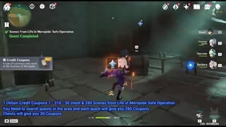 Obtain Credit Coupons Genshin Impact All Quests