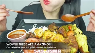 ASMR KEBAB + RICE *PERSIAN FOOD (EATING SOUND) NO TALKING | SAS-ASMR