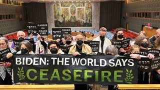 تجمع خاخام ها در سازمان ملل برای آتش بس در غزه