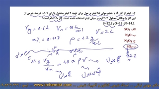 شیمی کنکور استاد نباتی - روش تعیین فرمول مولکولی حل شونده گازی در محلول ها