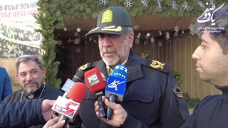 دیدار سردار محمدیان رییس پلیس پایتخت و هیئت همراه با اسقف اعظم ارامنه تهران کلیسای سرکیس مقدس