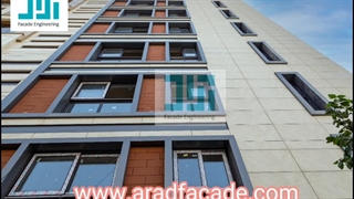 اجرای نمای خشک ساختمان کاستاندا | آجر خشک | سرامیک خشک