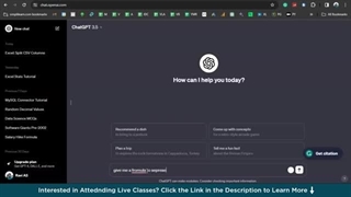 تقویت مهارت های اکسل با ChatGPT