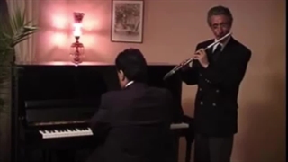 کلارینت استاد فقید عماد رام و پیانو محمد شمس، قطعه فروغ جاویدان، دونوازی قره نی و پیانو