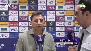 قلعه‌نویی: امشب لطف خدا و اهل‌بیت شامل فوتبال ایران شد