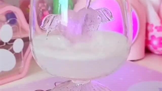 Korean cute and pink white snacks