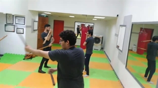 آموزش مبارزه با چوب کوتاه - استاد شهرام اولاد