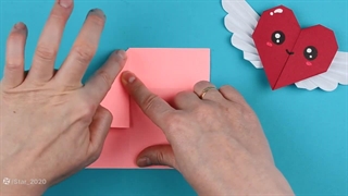 آموزش ساخت اوریگامی قلبی