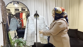 جدیدترین مدل مانتو ژاکارد مزونی 1404- مزون تندیس