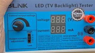 تستر بک لایت عیب یابی led دو نمایشگر ولتاژ و جریان برند blink
