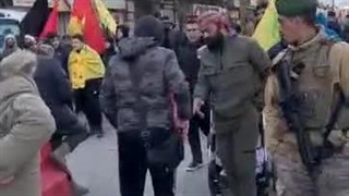 حضور خادمین جهادی حرم حضرت سکینه (س) در تشییع پیکر شهید سید حسن نصرالله