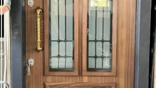 درب لابی کلاسیک شیشه خور ضد سرقت