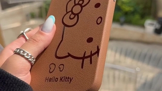 قاب گوشی آیفون هلو کیتی چرمی