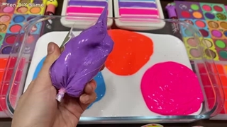 ترکیب تصادفی اسلایم براق با رنگ‌های شاد | لابوبوی رنگارنگ