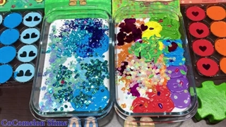 اسلایم آبی در مقابل رنگین کمانی LABUBU