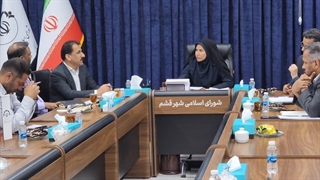 جلسه شورای شهر قشم با حضور مدیر اداره برق شهرستان- خرداد ۱۴۰۴