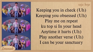 لیریک آهنگ your idol از saja boys