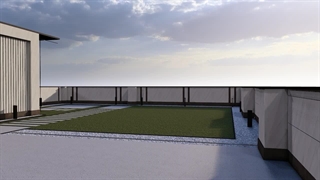 روف گاردن ساختمان OAB در روز